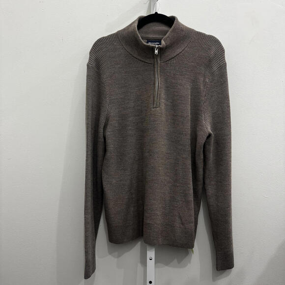 Banana Republic Other - Banana Republic Half-Zip Merino Wool Blend Sweater